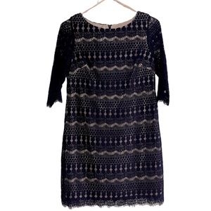 Navy lace dress